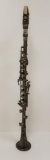 Vintage J Honi et cle Paris clarinet, silver plate, 26