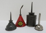 Four interesting vintage oil cans, 4