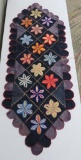 Floral Table Runner, raised decoration, 63