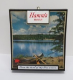 Hamm's Beer sign, canoe, Eddy and Associates, From the Land of sky blue waters
