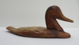Folk Art Duck carving, 10 1/2