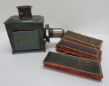 Magic Lantern and about 25 glass colored slides