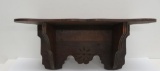 Spoon carved clock shelf, 21