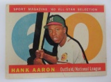 Topps 1960 Hank Aaron Sport Magazine All Star Selection baseball card, #566