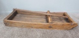 Wooden primitive stone boat, 48