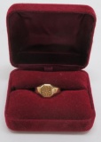 10 kt gold 1931 ladies class ring, size 6 3/4