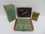 Four vintage cigarette tins, 3