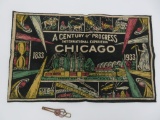 1933 Chicago Century of Progress felt and tie bar