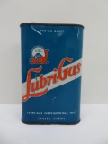 Lubri-Gas one quart tin, Chicago, good color and graphics