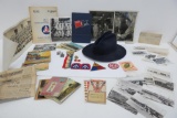 WWII era military lot with post cards, real photos, patches and correspondence