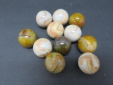 Very nice agate marbles, 11 pieces, 1