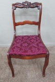 Carved Upholstered Side Chair