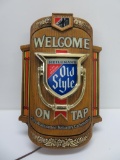 Old Style On Tap, plastic light up sign, working, Fully Kraeusened, 1978, 15