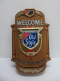 Old Style, plastic light up sign, working, Fully Kraeusened, 1978, 15