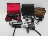 Vintage Movie Camera lot with cases,