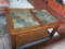 Slate and wood coffee table, occasional table, 38