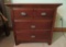 Bedside table, three drawer, 26