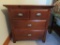 Bedside table, three drawer, 26