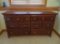 Large double dresser, six drawer, 66