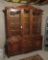 Large Ethan Allen China Cabinet, lighted, 66