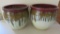 Two ceramic pots, 14