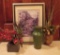 Print and floral decorative lot