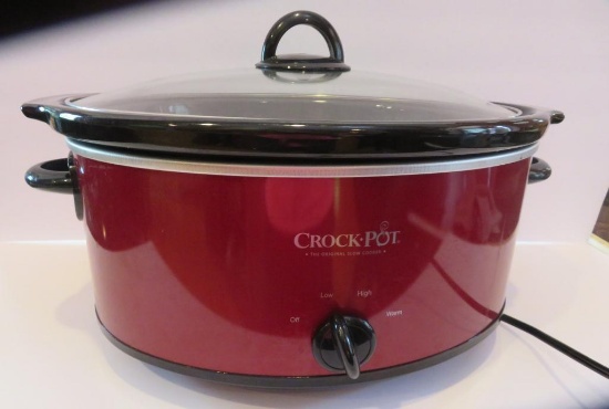Red Crock Pot, 12" interior oval