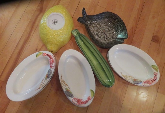Seafood bowls and fun serving pieces