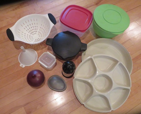 Plastic ware, storage and steamer