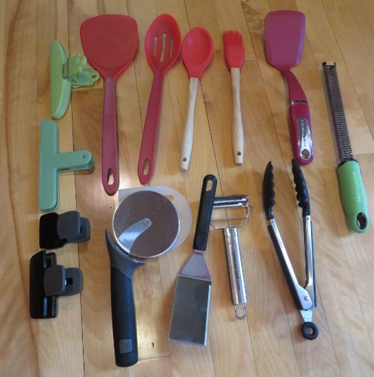 Assorted kitchen utensils
