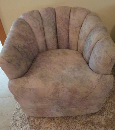 Ethan Allen Traditonal Classics swivel side chair, 27" at back