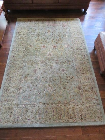 New Zealand Wool rug, 5'6" x 8'6", Kaleen, Kaimuri Persion Cedars pattern, color 200/sage