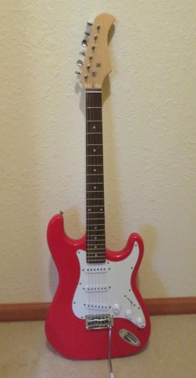 Electric Guitar, red, 39 1/2"