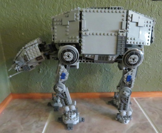 AT Vehicle Walker, Star Wars LEGO, 13" tall and 15" long