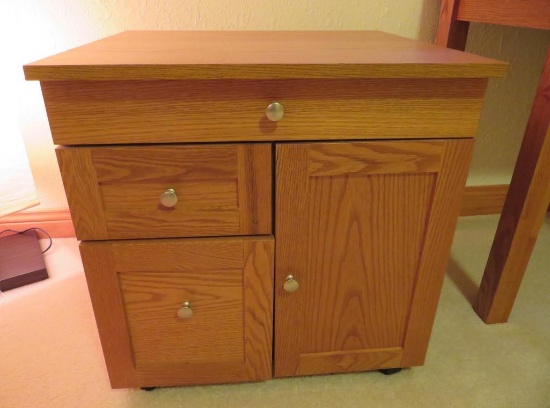 Palliser chest, three drawers and one door, , DeFehr Furniture LTD, 24" x 22", 25" tall