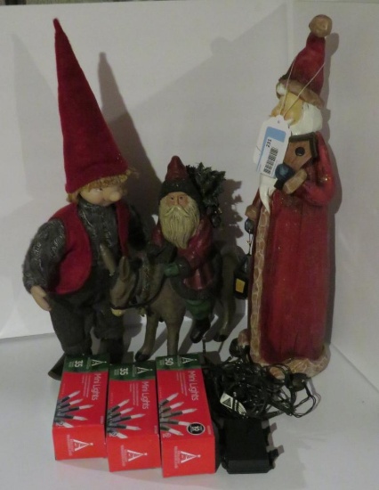 Santa, Elf and light lot