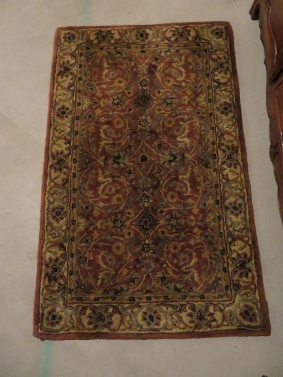 Small area rug, Mahal, 100% New Zealand wool made in India, 37" x 59", 750/Rustique