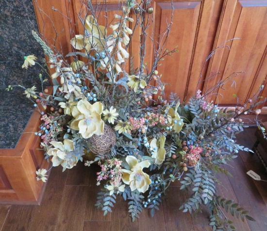 Two floral decorations, 18" and 44"