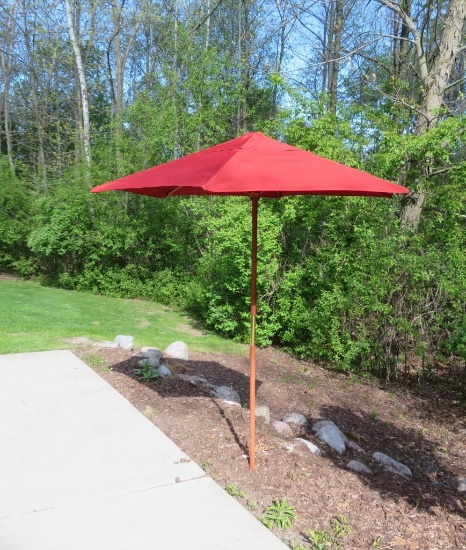 Patio umbrella, 68", rust with storage bag