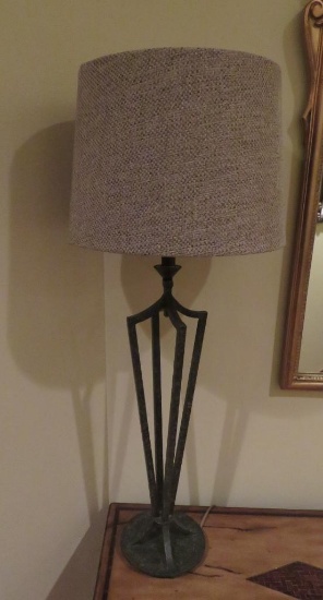 Metal table lamp, 35"