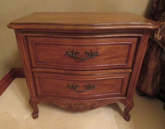 Thomasville Bedside Table, 27" x 16", 24" tall, French Court Collection