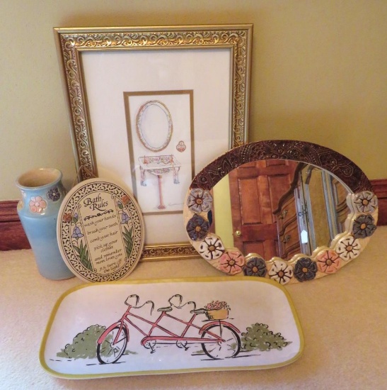 Bathroom and decorative lot