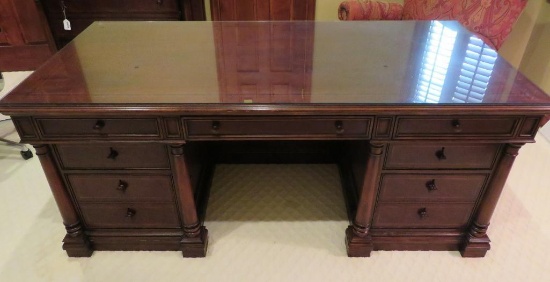 Thomasville desk, Frederickson, column design, 74" x 36", 30" tall