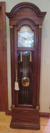 Craftline Tempus Fugit Grandfather clock, 77" tall and 22" wide