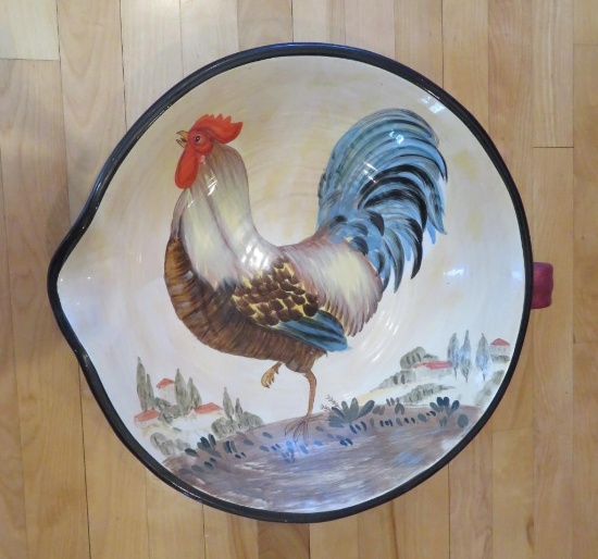 Rooster Decorative dish, 18" diameter
