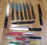 Assorted household knives