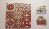 Laundry room signs, metal decorative