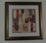 Framed art, Jane Bellows, abstract, 32
