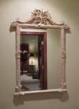 Oriental bamboo pattern hall mirror, 33