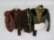 Three waist blouses, velvet, taffetta and silk type blends